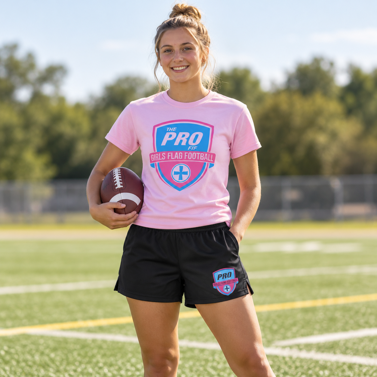 Proway Dri-Fit Shirt + Shorts Bundle, athlete and included pieces, AI design preview